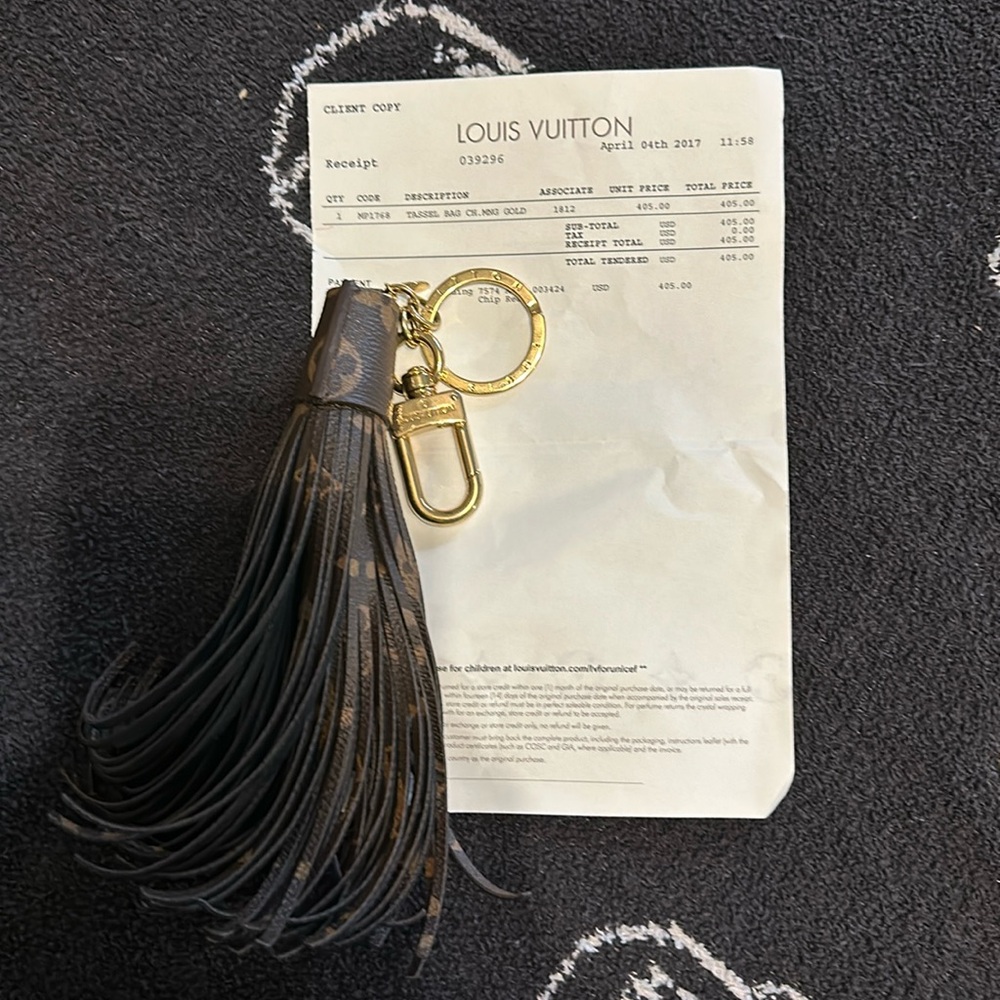 Authentic Louis Vuitton Tassel Bag Charm